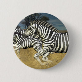 Rennstreifen - Zebra Button