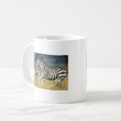 Rennstreifen - Zebra Kaffeetasse (Vorderseite Links)