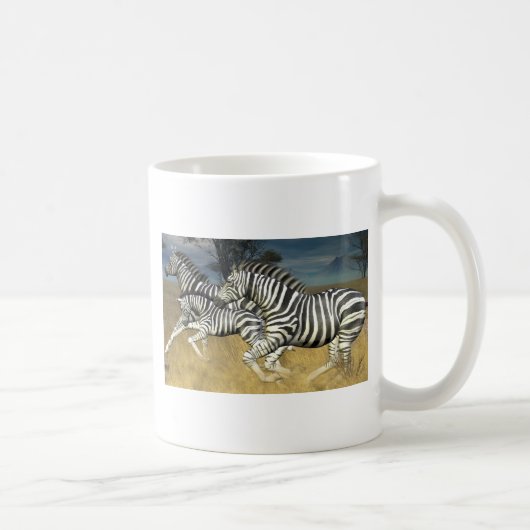 Rennstreifen - Zebra Kaffeetasse (Rechts)