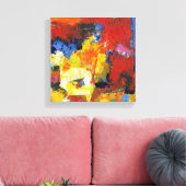 Renntag Leinwanddruck (Insitu (Wohnzimmer))