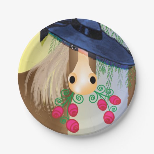 Renntag Pappteller (Vorderseite)