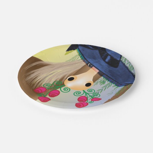 Renntag Pappteller (Schrägansicht)