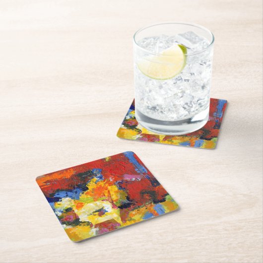 Renntag Rechteckiger Pappuntersetzer (Vor Ort)