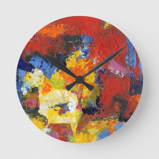 Renntag Runde Wanduhr (Vorderseite)