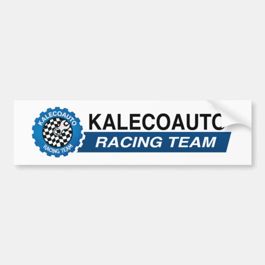 Rennteam Autoaufkleber (Vorne)