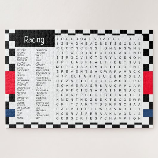 Rennthema Puzzle (Horizontal)