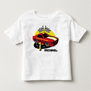 Rennwagen 1. Geburtstag Shirt