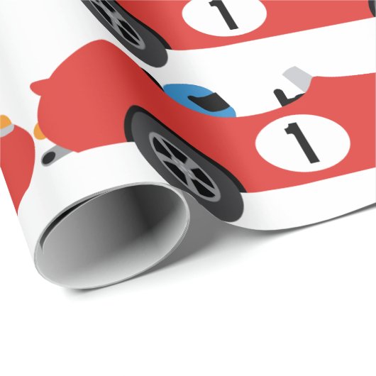 Rennwagen 1 geschenkpapier (Rolleneckpunkt)