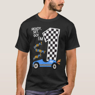 Rennwagen 3. Geburtstagsfeier Rennwagenfahrer 3 Bi T-Shirt