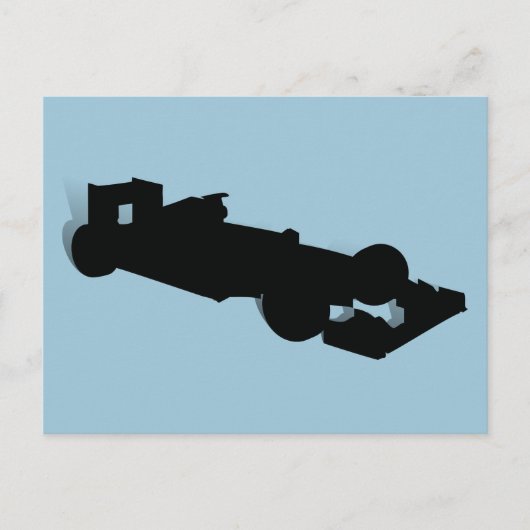 Rennwagen_3 Postkarte (Vorderseite)