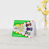 Rennwagen 70. Karte (Gelbe Blume)