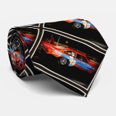 Rennwagen auf der Krawatte genannt "Störenfried" (Gerollt)