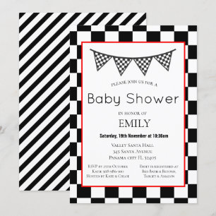 Rennwagen-Baby-Shower-Einladung, Geburtstag Einladung