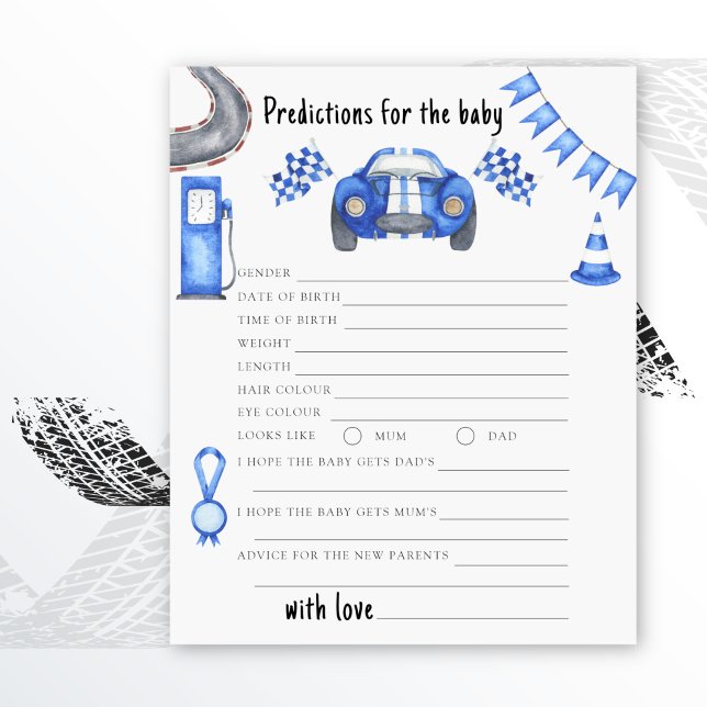 Rennwagen - Babyprognosen und Ratschläge (Von Creator hochgeladen)