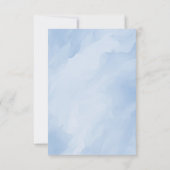 Rennwagen Blau Aquarell Junge Erster Geburtstag  Dankeskarte (Rückseite)