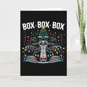 Rennwagen Box Box Box Funk Anruf Spaß Weihnachten  Karte