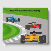 Rennwagen Design Gästebuch (Vorderseite)