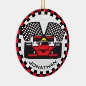 Rennwagen Design Keramik Ornament (Rechts)