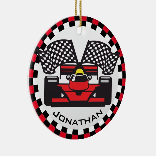 Rennwagen Design Keramik Ornament (Rechts)