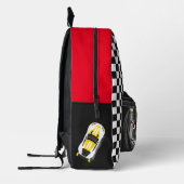 Rennwagen Drifting Trophy Flag Racing Championship Bedruckter Rucksack (Links)
