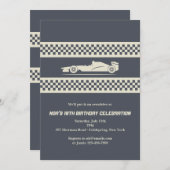 Rennwagen-Einladung Einladung (Vorne/Hinten)