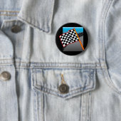 Rennwagen-Flagge Button (Beispiel)