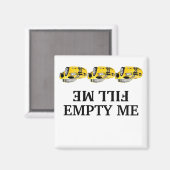 Rennwagen füllen mich leer Spülmagnete Magnet (Vorderseite/Rückseite)