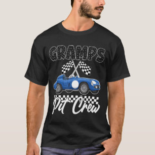 Rennwagen-Geburtstagsfeier-Rennfamilie Opa-Pitstop T-Shirt