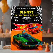 Rennwagen Geburtstagsgestaltung Einladung