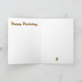 Rennwagen Geburtstagskarte für 17-Jährige Karte (Innenseite)