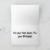 Rennwagen Geburtstagskarte Karte (Innenseite)