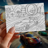 Rennwagen Geburtstagsparty Foto Design Einladung