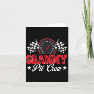 Rennwagen Geburtstagsparty Racing Family Grammy Pi Karte