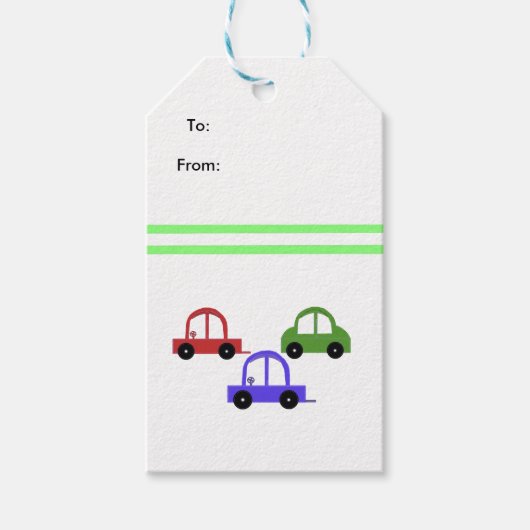 Rennwagen Geschenkanhänger (Vorderseite)