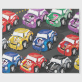 Rennwagen Geschenkpapier (Flach)