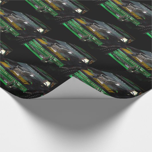 Rennwagen Geschenkpapier (Ecke)