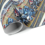 Rennwagen Geschenkpapier (Rolleneckpunkt)