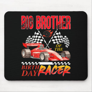 Rennwagen großer Bruder des Geburtstags-Rennfahrer Mousepad