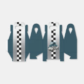 Rennwagen grün, schwarz und weiß Gefallen Box Geschenkschachtel (Ungefaltet)