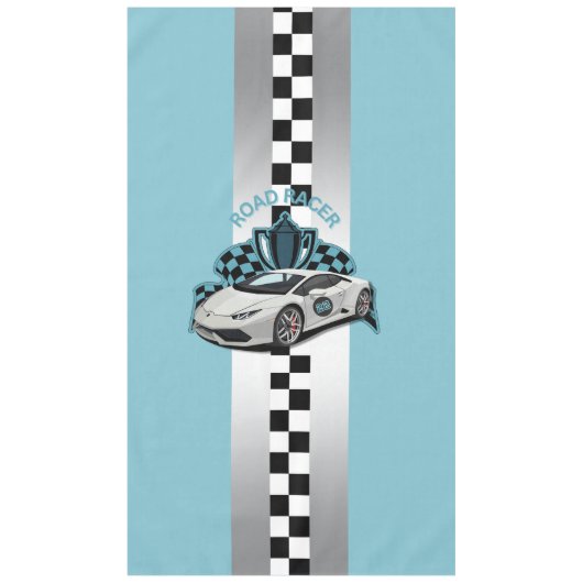 Rennwagen grün, schwarz und weiß tischdecke (Vorderseite)