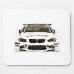 Rennwagen-handgemalte Kunst-Bürsten-Schablone BMW Mousepad