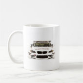 Rennwagen-handgemalte Kunst-Bürsten-Schablone BMWs Kaffeetasse (Links)