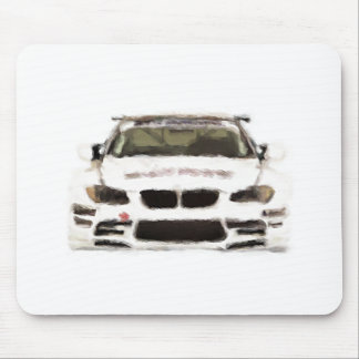 Rennwagen-handgemalte Kunst-Bürsten-Schablone BMWs Mousepad