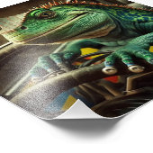 Rennwagen Iguana Fotodruck (Ecke)