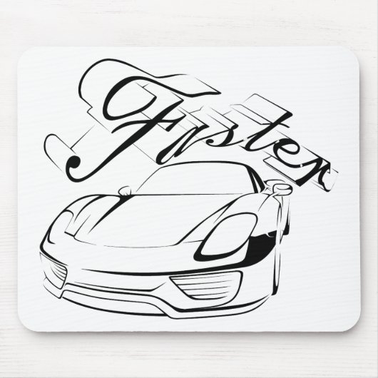 Rennwagen in Tribals Mousepad (Vorne)