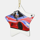 Rennwagen Keramik Ornament (Links)
