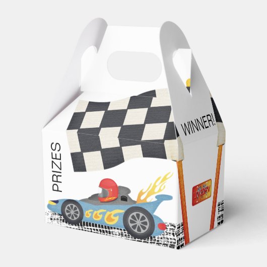 Rennwagen Lebensmittel oder Preise für den Rennspo Geschenkschachtel (Rückseite)