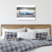 Rennwagen Leinwanddruck (Insitu (Schlafzimmer))