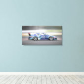 Rennwagen Leinwanddruck (Insitu (Holzboden))