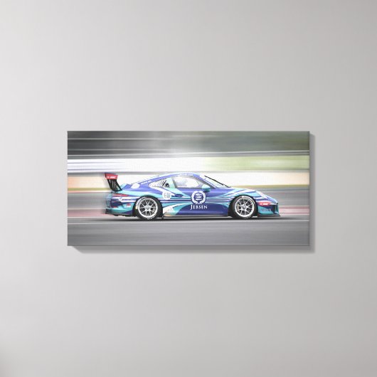 Rennwagen Leinwanddruck (Vorderseite)
